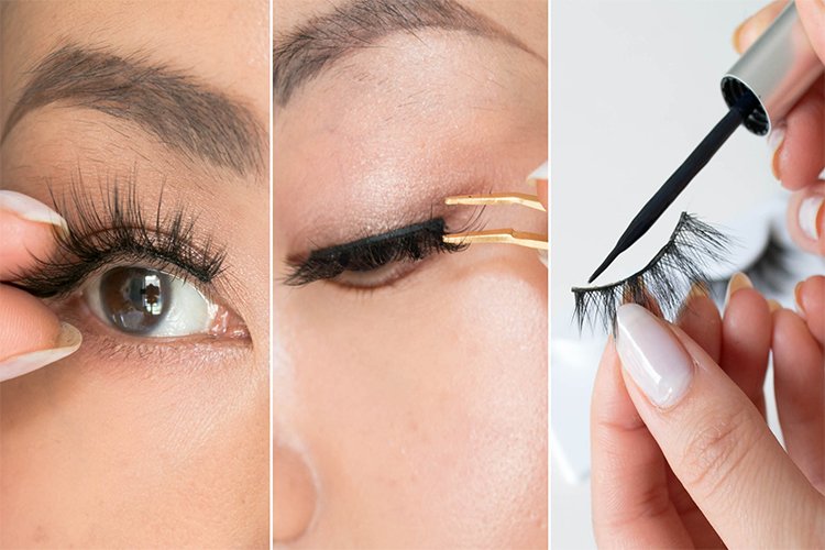 A beginner's guide to applying false eyelashes